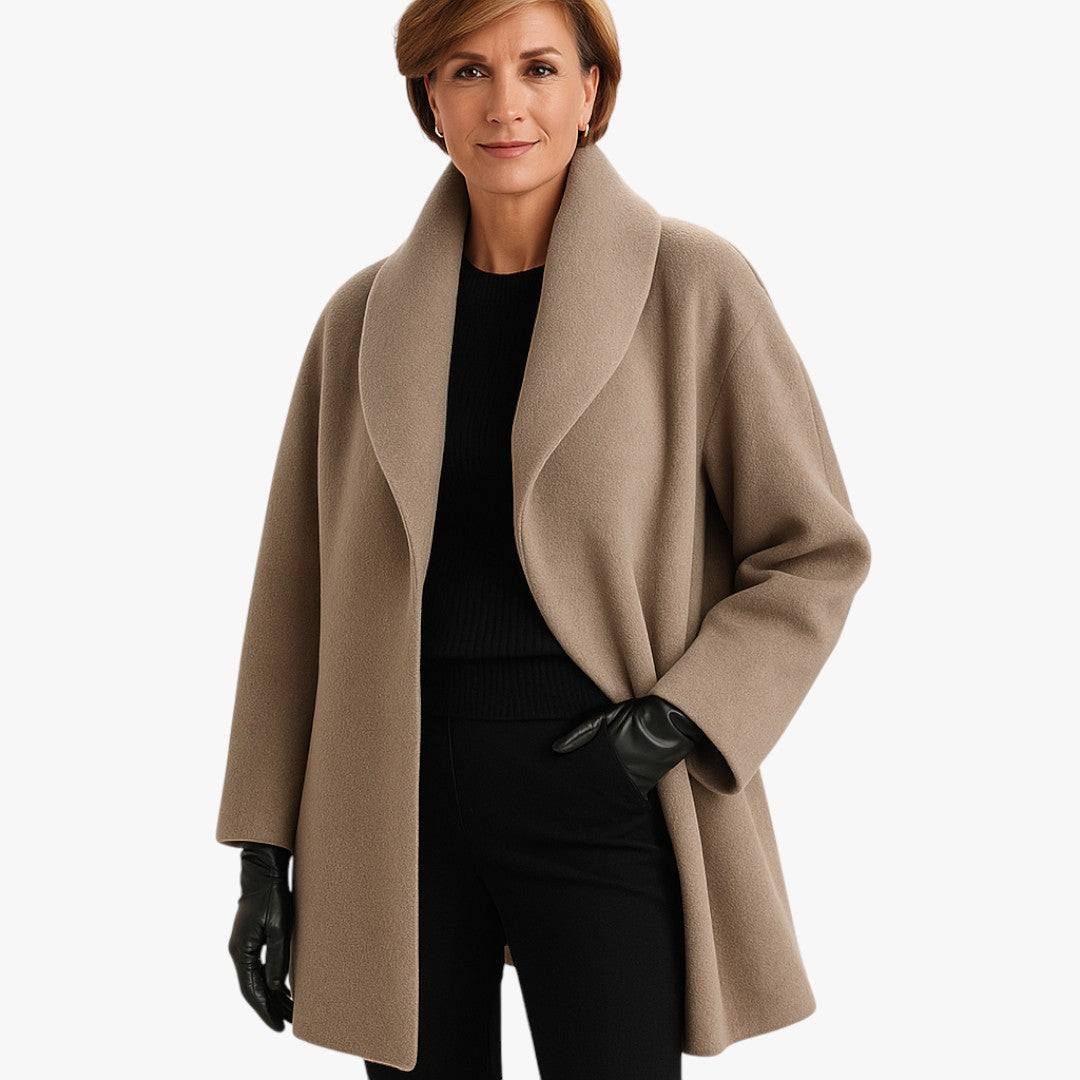Langer Damen-Trenchcoat im Oversize-Stil – Wintermodell